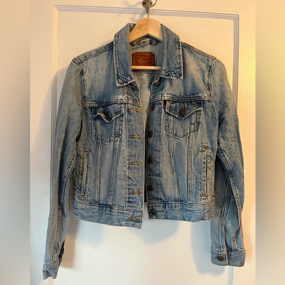 Levi’s red tab distressed denim jacket
